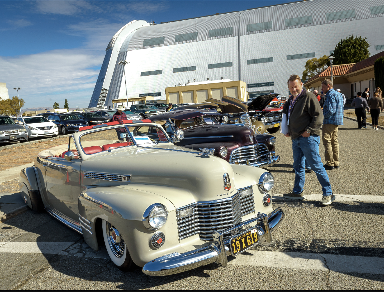 classic car collection at chili cook-off